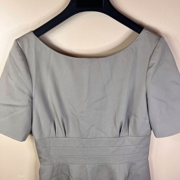 J.Crew Womens Wool Tan Knee Length Dress Short Sleeve Size 4 Career Work Wear - Picture 2 of 7